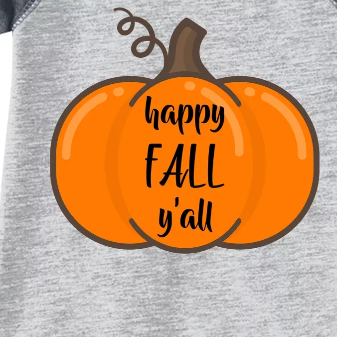 Happy Fall Y'all Pumpkin Infant Baby Jersey Bodysuit