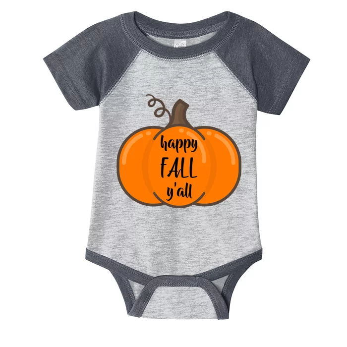 Happy Fall Y'all Pumpkin Infant Baby Jersey Bodysuit