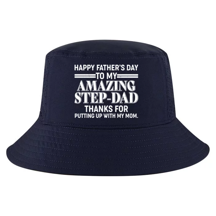 Happy Father's Day Amazing Step Dad Cool Comfort Performance Bucket Hat