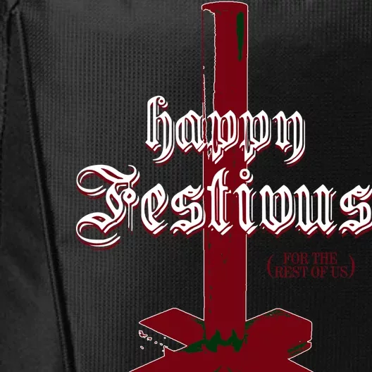 Happy Festivus For The Rest Of Us Christmas City Backpack