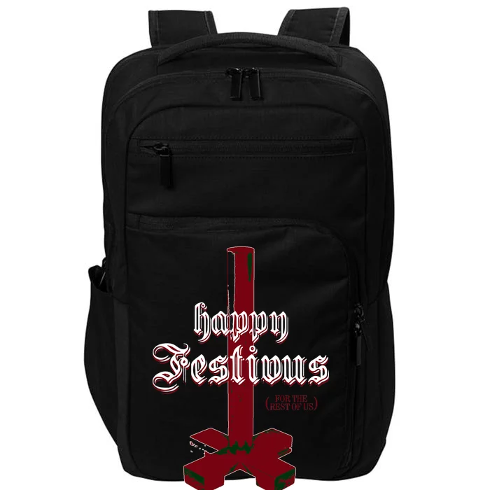 Happy Festivus For The Rest Of Us Christmas Impact Tech Backpack