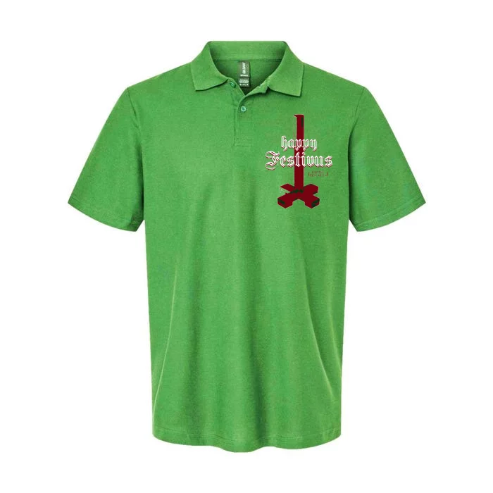 Happy Festivus For The Rest Of Us Christmas Softstyle Adult Sport Polo