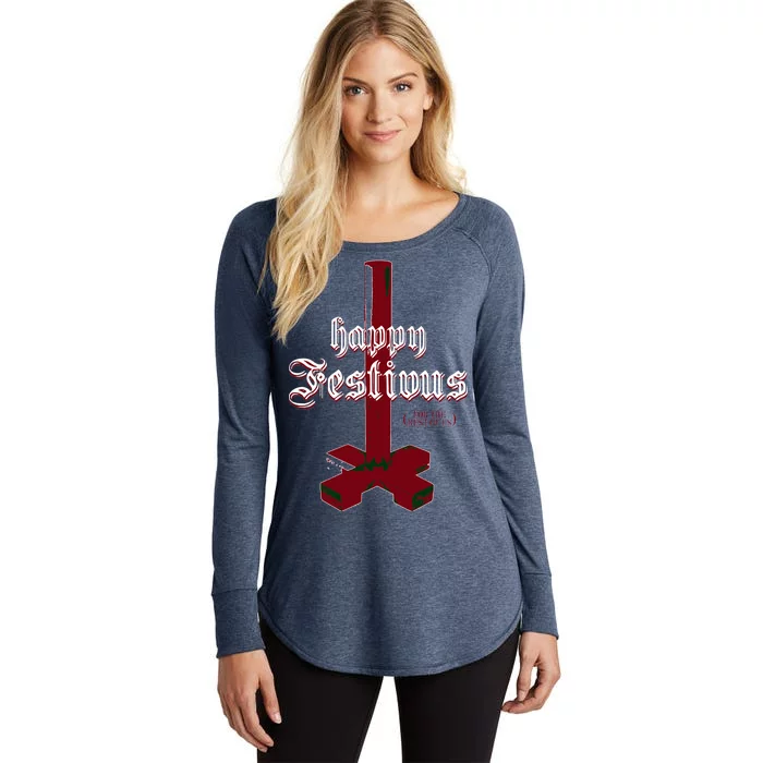 Happy Festivus For The Rest Of Us Christmas Women's Perfect Tri Tunic Long Sleeve Shirt