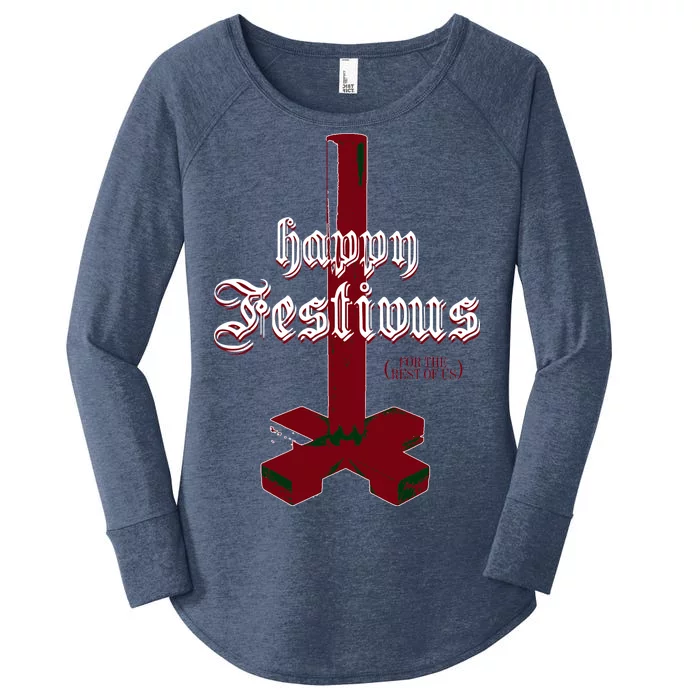 Happy Festivus For The Rest Of Us Christmas Women's Perfect Tri Tunic Long Sleeve Shirt