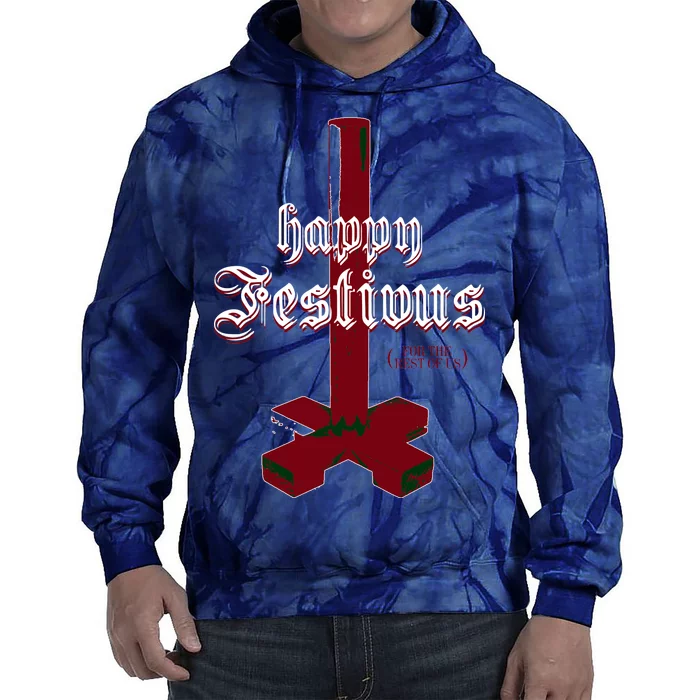 Happy Festivus For The Rest Of Us Christmas Tie Dye Hoodie