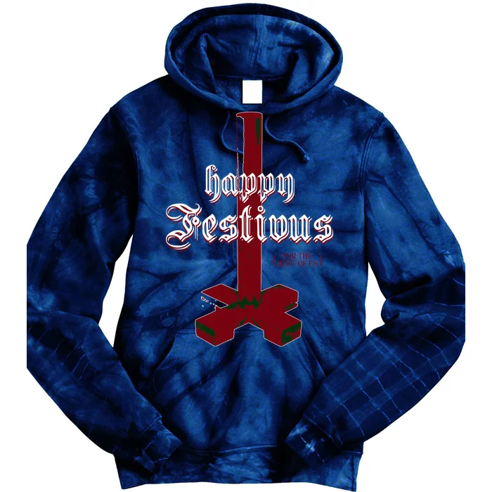 Happy Festivus For The Rest Of Us Christmas Tie Dye Hoodie