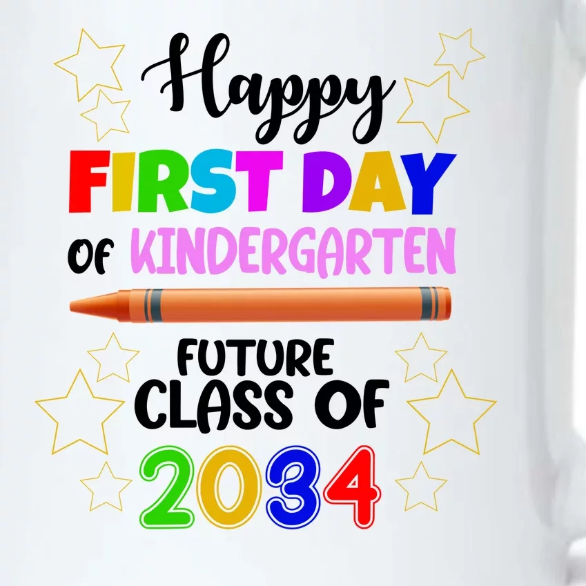 Happy First Day Of Kindergarten Future Class Of 2034 Black Color Changing Mug