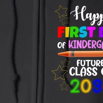 Happy First Day Of Kindergarten Future Class Of 2034 Full Zip Hoodie