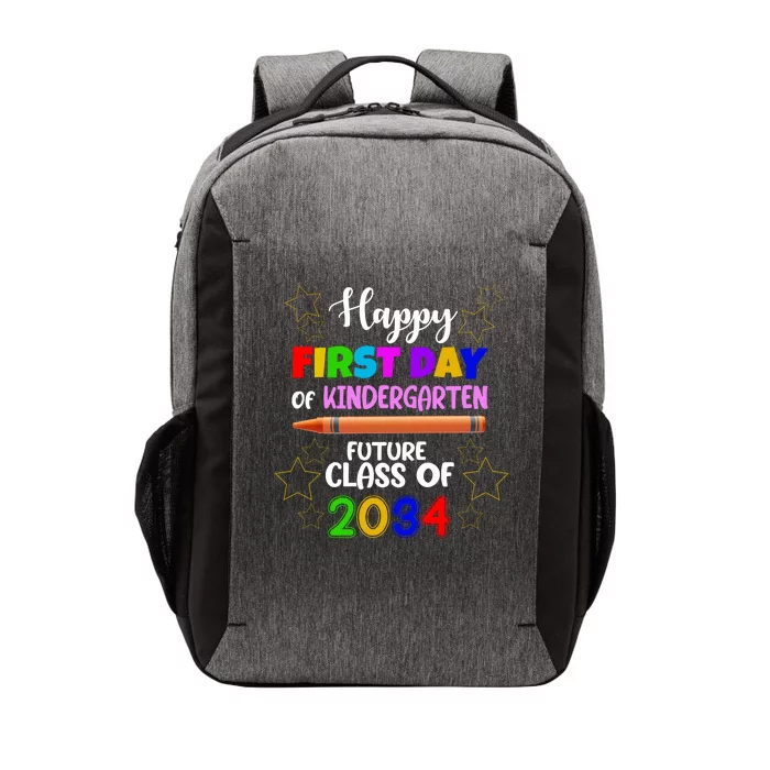 Happy First Day Of Kindergarten Future Class Of 2034 Vector Backpack