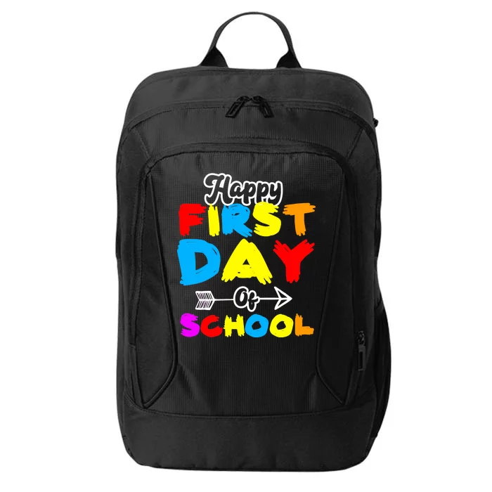 Happy First Day Of School Funny Back To School City Backpack