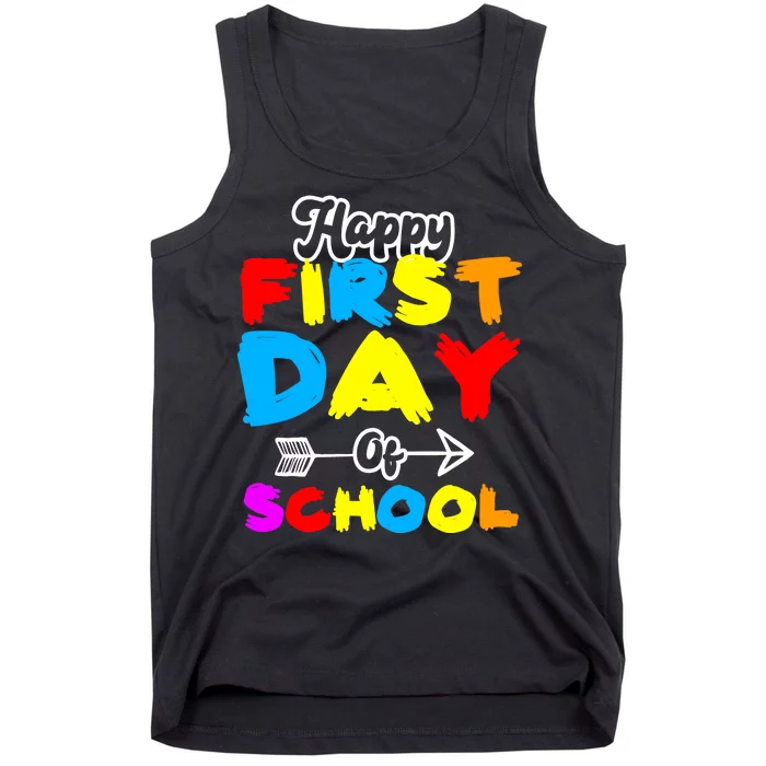 Happy First Day Of School Funny Back To School Tank Top