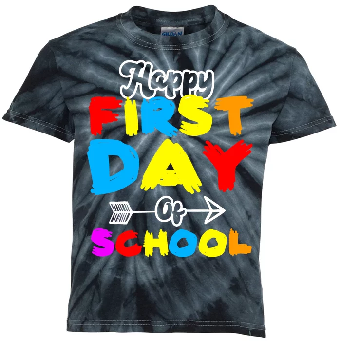 Happy First Day Of School Funny Back To School Kids Tie-Dye T-Shirt