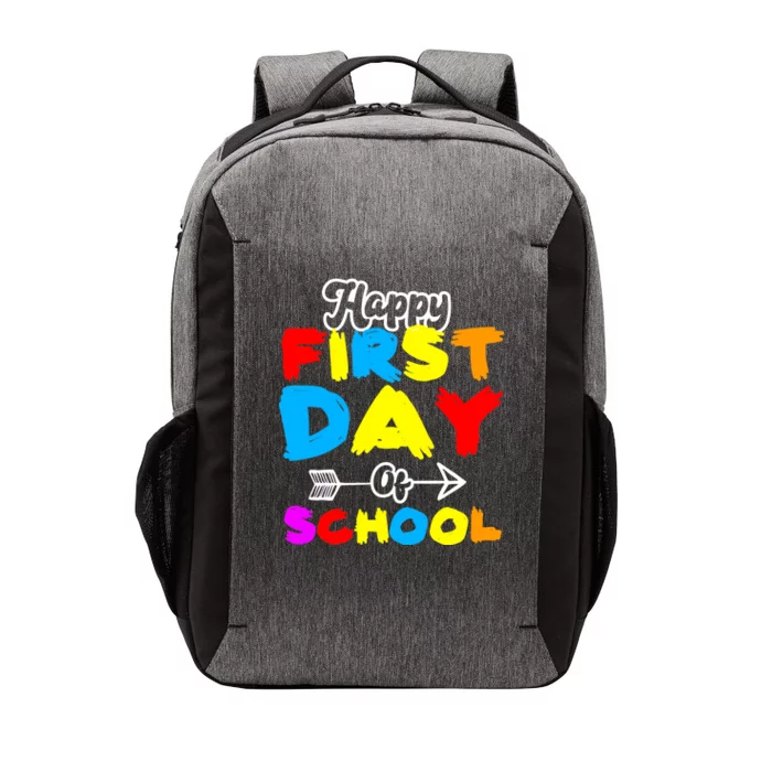 Happy First Day Of School Funny Back To School Vector Backpack