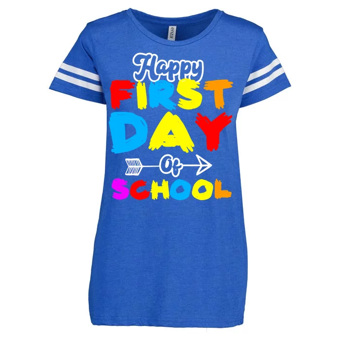 Happy First Day Of School Funny Back To School Enza Ladies Jersey Football T-Shirt