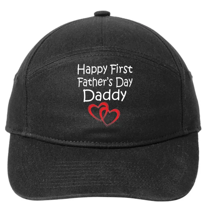 Happy First Father's Day Daddy 7-Panel Snapback Hat