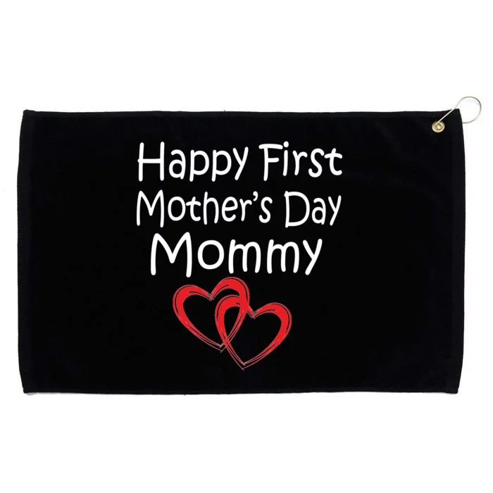 Happy First Mother's Day Mommy Grommeted Golf Towel