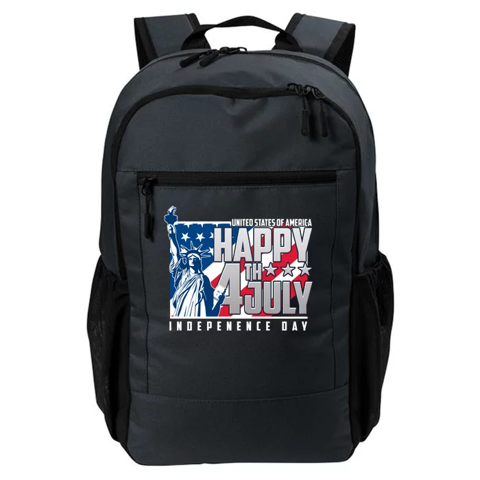 Happy Fourth of July Independence Day Statue of Liberty USA Flag Daily Commute Backpack