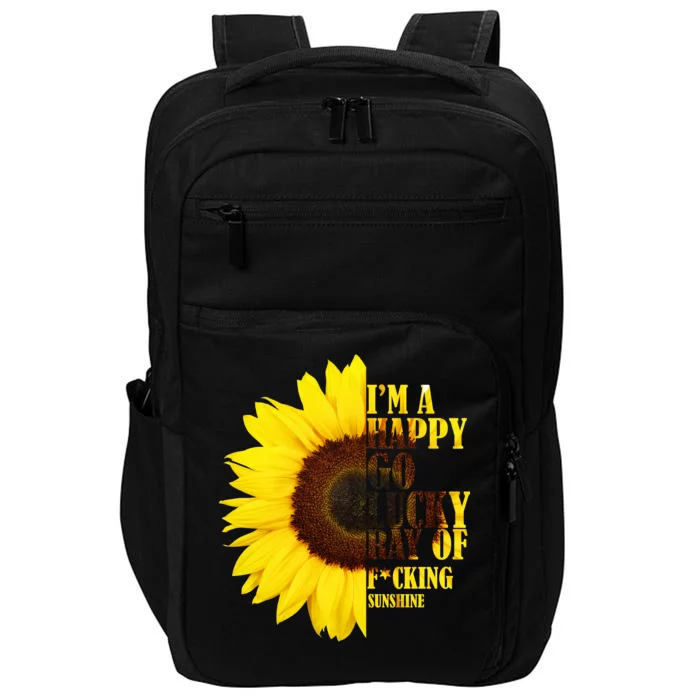 Happy Go Lucky Ray Of Sunshine Impact Tech Backpack