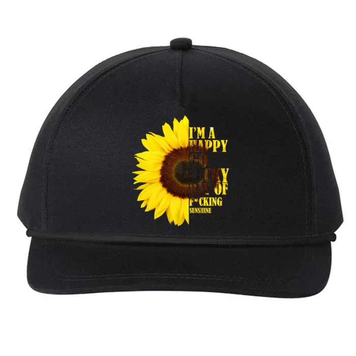 Happy Go Lucky Ray Of Sunshine Snapback Five-Panel Rope Hat