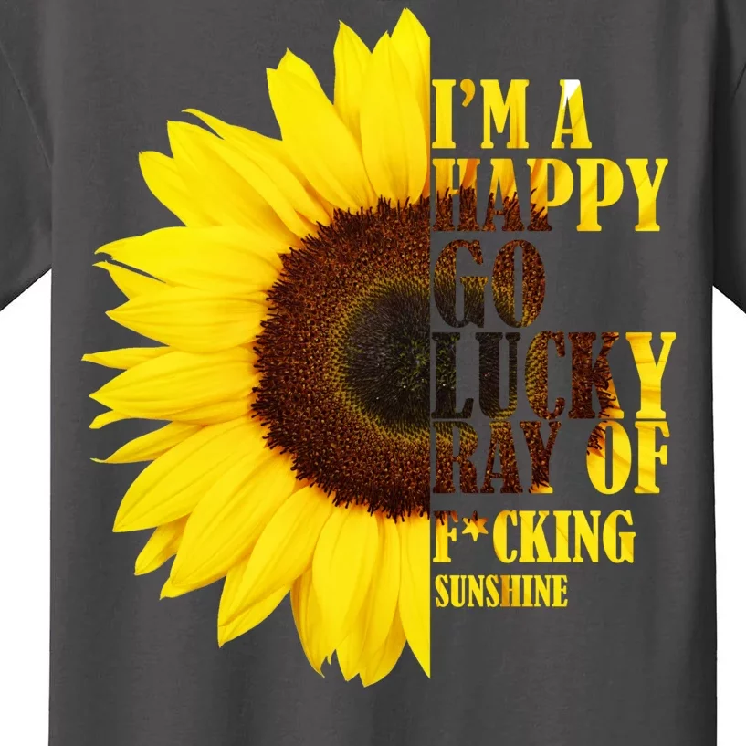 Happy Go Lucky Ray Of Sunshine Kids T-Shirt