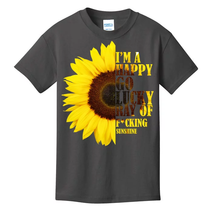 Happy Go Lucky Ray Of Sunshine Kids T-Shirt