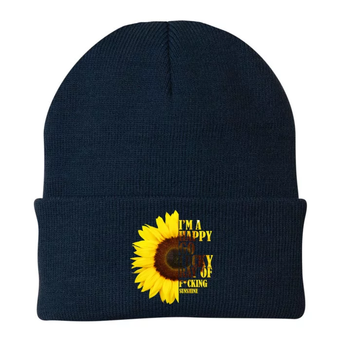 Happy Go Lucky Ray Of Sunshine Knit Cap Winter Beanie