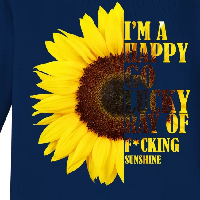 Happy Go Lucky Ray Of Sunshine Baby Long Sleeve Bodysuit