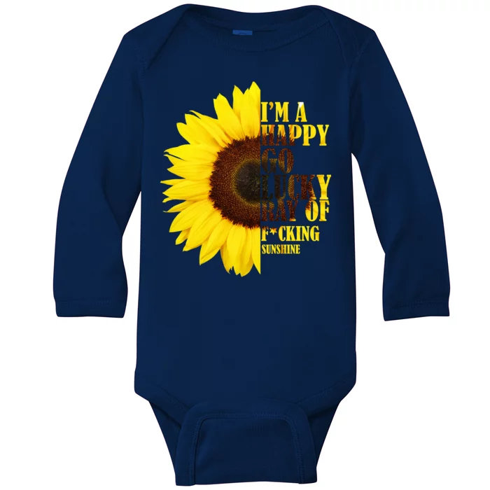 Happy Go Lucky Ray Of Sunshine Baby Long Sleeve Bodysuit