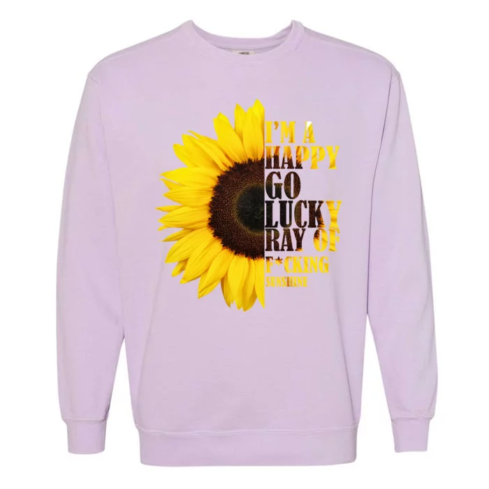 Happy Go Lucky Ray Of Sunshine Garment-Dyed Sweatshirt