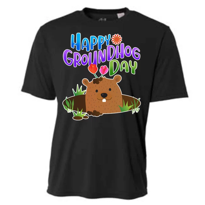 Happy Groundhog Day Cooling Performance Crew T-Shirt