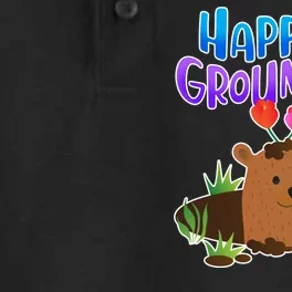 Happy Groundhog Day Dry Zone Grid Performance Polo