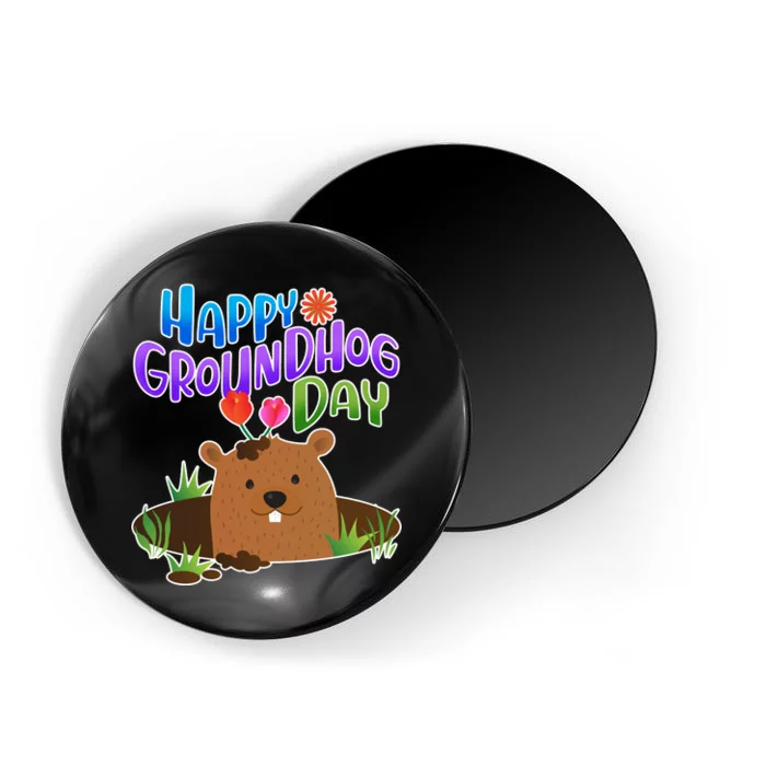 Happy Groundhog Day Magnet