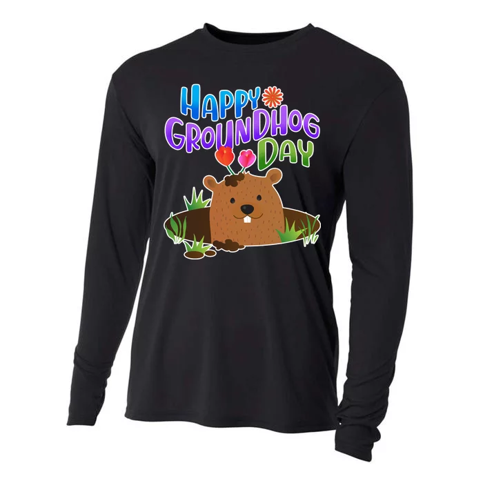 Happy Groundhog Day Cooling Performance Long Sleeve Crew