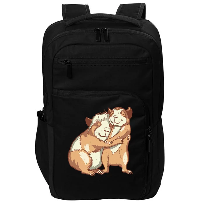 Happy Guinea Pigs Hugging Impact Tech Backpack