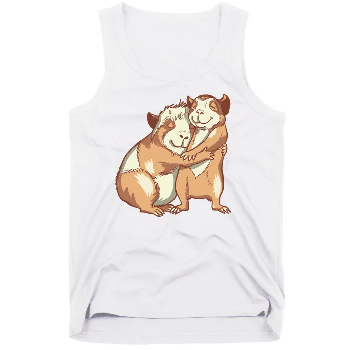 Happy Guinea Pigs Hugging Tank Top