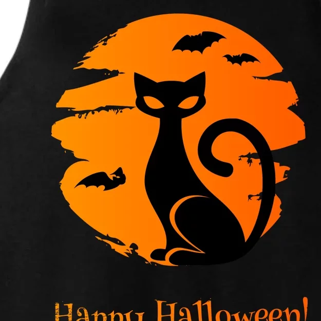 Happy Halloween Cat Ladies Tri-Blend Wicking Tank