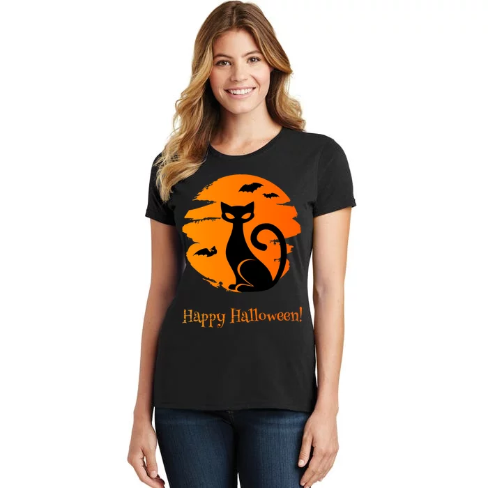 Happy Halloween Cat Women's T-Shirt