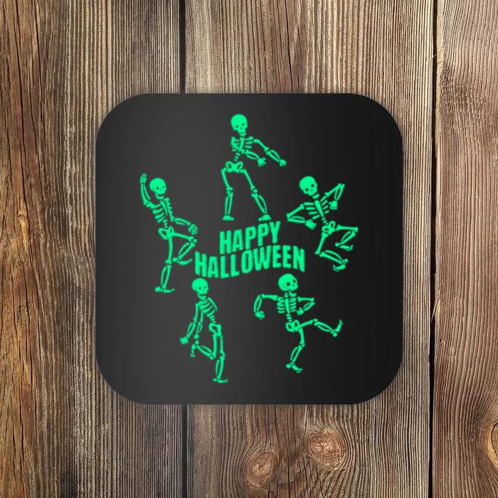 Happy Halloween Dancing Skeletons Coaster