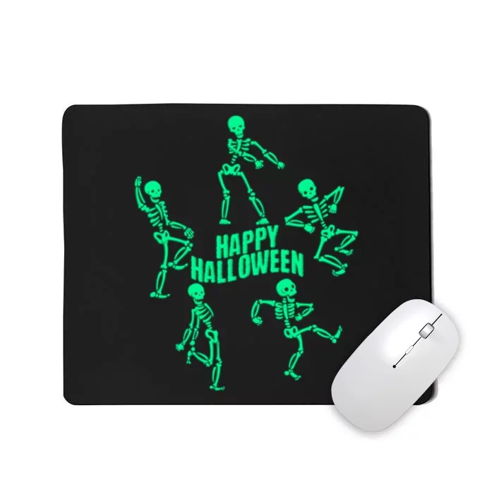 Happy Halloween Dancing Skeletons Mousepad