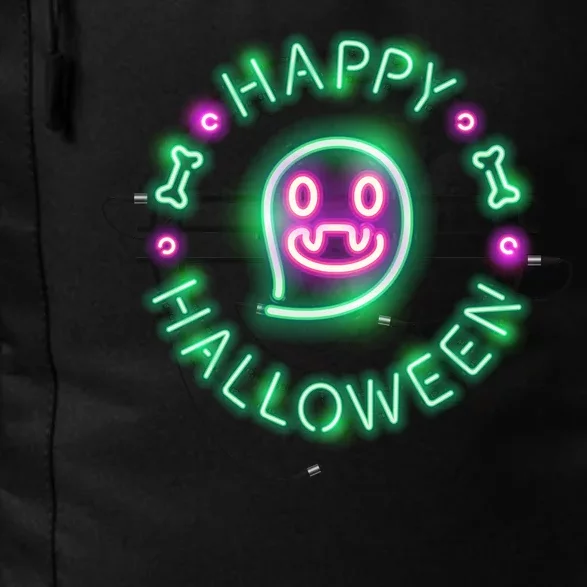 Happy Halloween Neon Sign Daily Commute Backpack