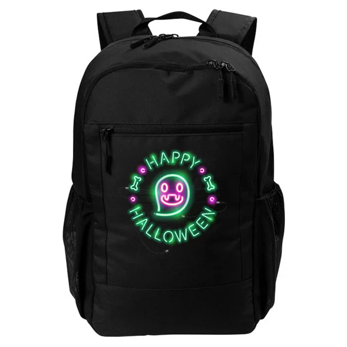 Happy Halloween Neon Sign Daily Commute Backpack