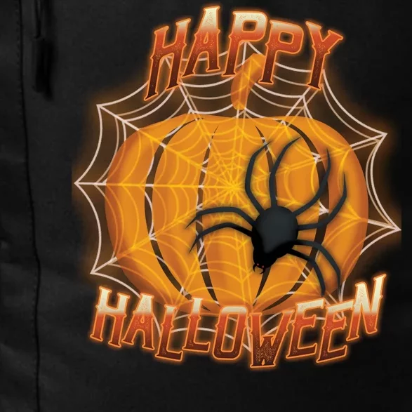 Happy Halloween Spiderweb Pumpkin Daily Commute Backpack