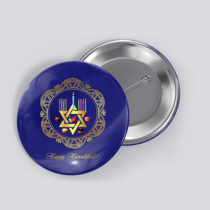 Happy Hanukkah Button