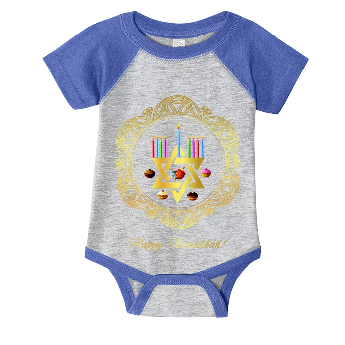 Happy Hanukkah Infant Baby Jersey Bodysuit