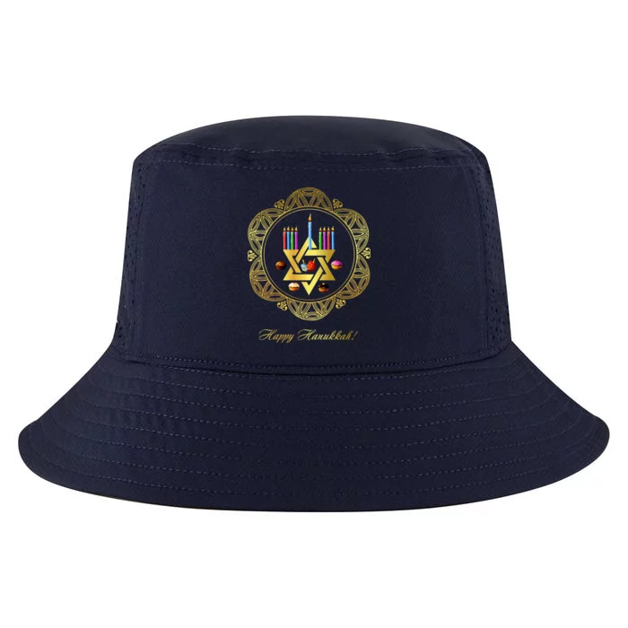 Happy Hanukkah Cool Comfort Performance Bucket Hat