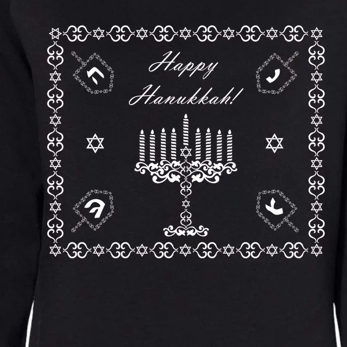 Happy Hanukkah Dreidel Jewish Star of David Womens California Wash Sweatshirt