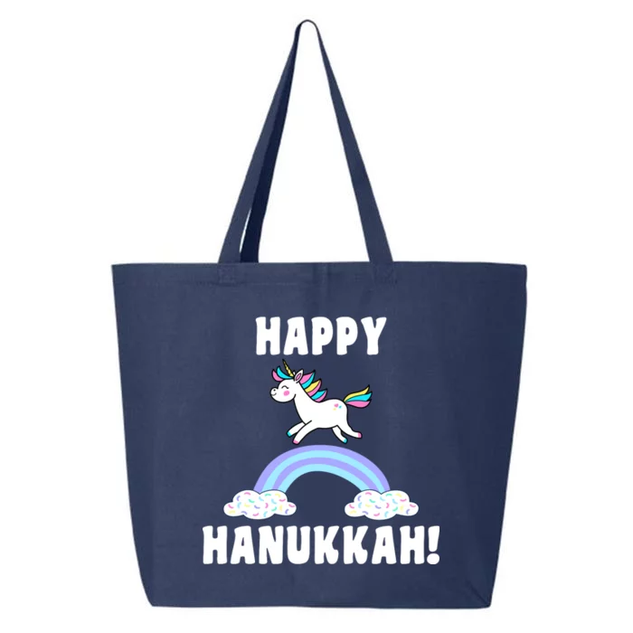 Happy Hanukkah Magic Unicorn 25L Jumbo Tote