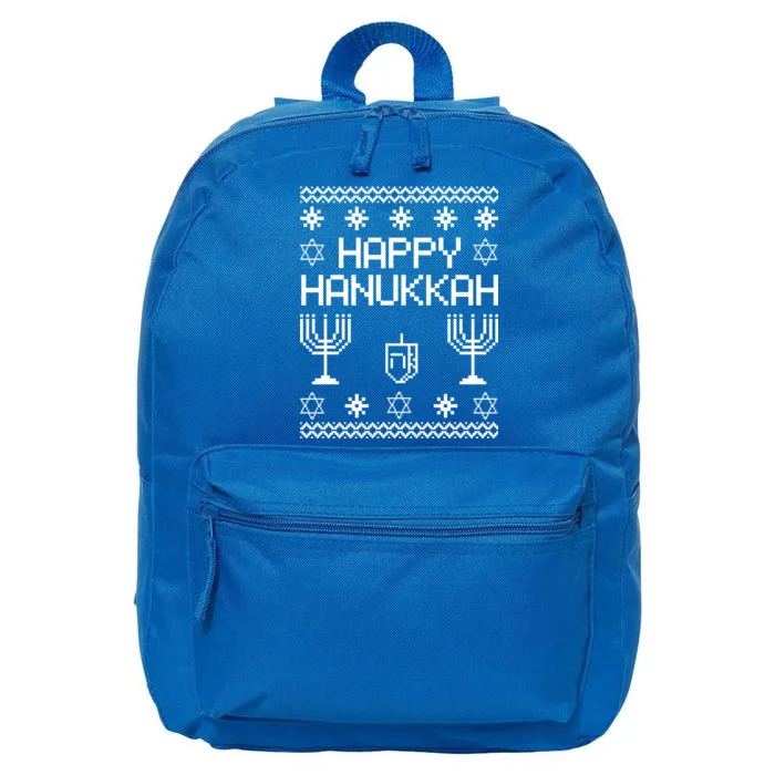 Happy Hanukkah Ugly 16 in Basic Backpack