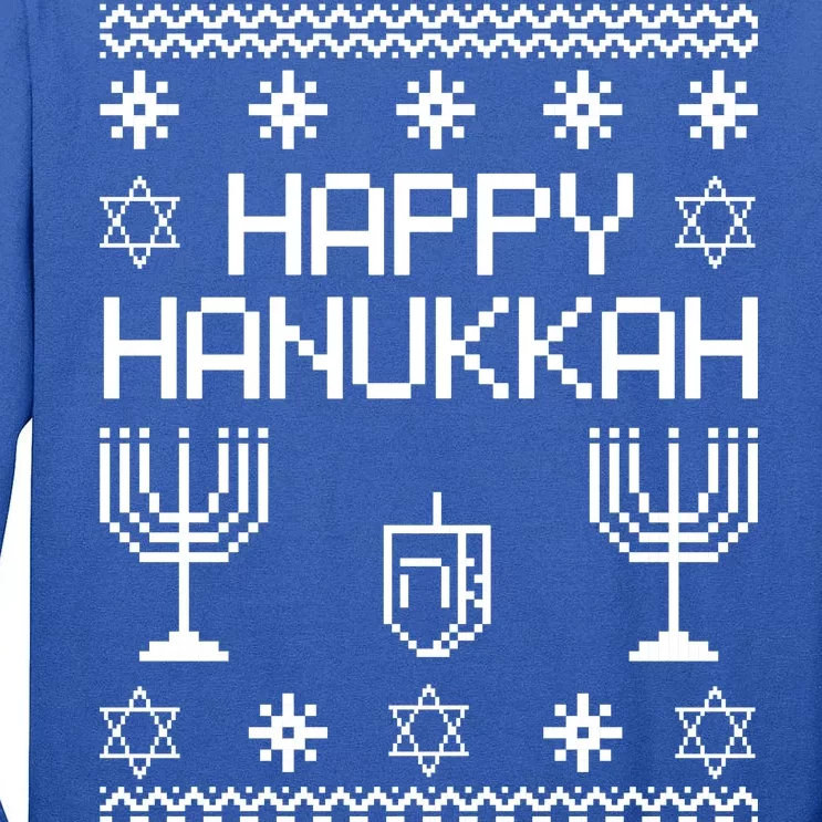 Happy Hanukkah Ugly Tall Long Sleeve T-Shirt