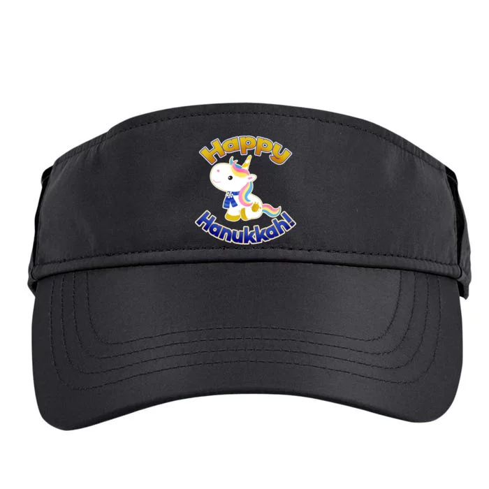 Happy Hanukkah Unicorn Adult Drive Performance Visor